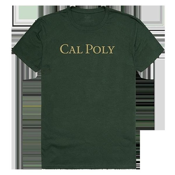 W Republic W Republic Apparel 516-167-033-05 Cal State Poly Mens Institutional Tee; Forest Green - 2X 516-167-033-05